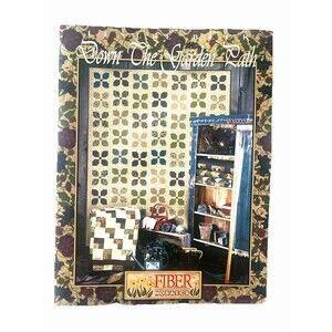 Down the Garden Path Quilt Pattern book 6 Designs by Leslie Beck, Fiber Mosaics